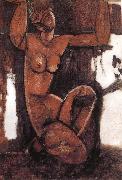 Amedeo Modigliani Caryatid oil on canvas